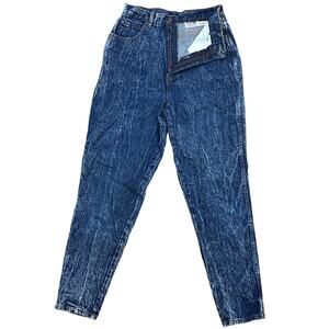 Vtg 80s Acid Wash Jeans Steffano International 12 high waist mom tapered denim